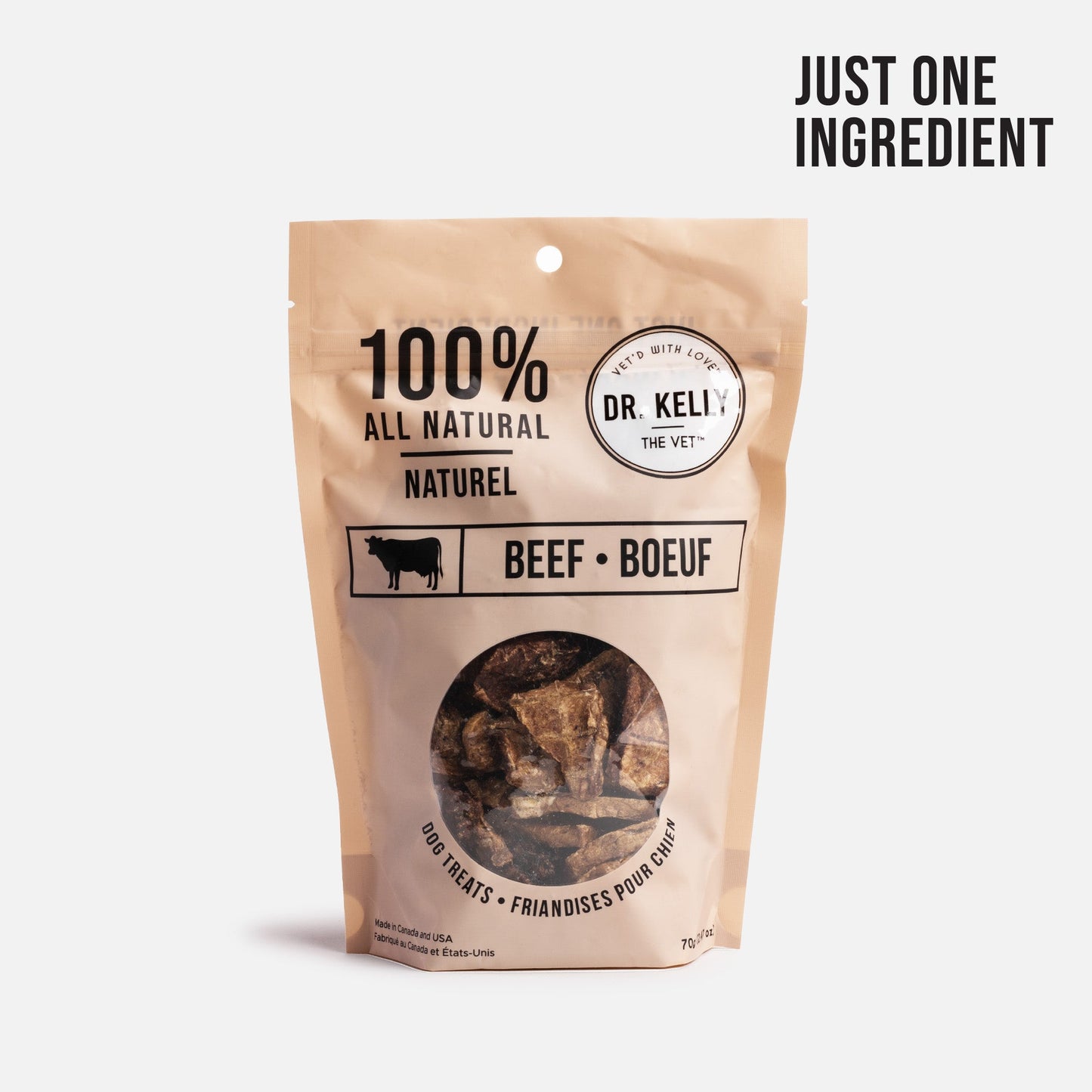 Dr. Kelly The Vet 100% Natural Dog Treats - Beef