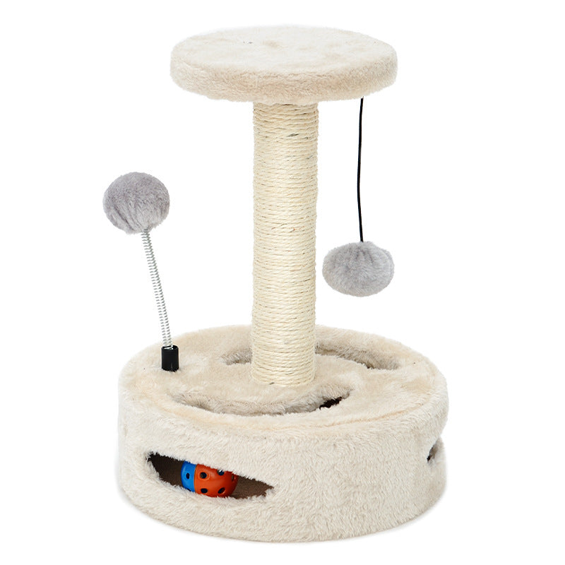 Simple small one-piece cat climbing frame