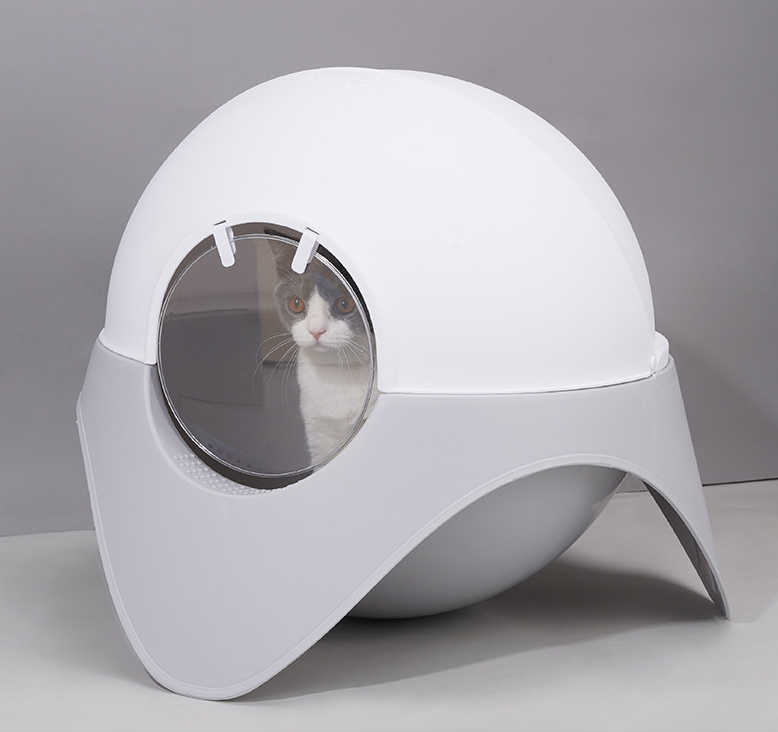 Litter Box Fully Enclosed Snow House Cat Toilet Large UFO Litter Box