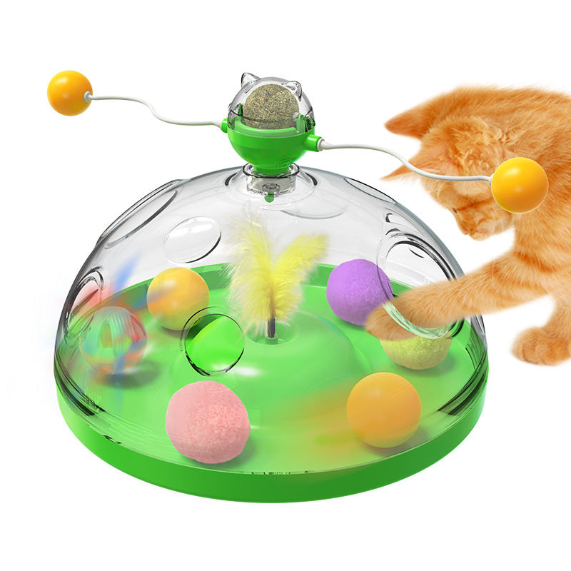 Cat Windmill Mint Toy Funny Cat Treasure Box Toy - Go Bagheera
