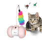 Leaky Led Light Emitting Cat Teaser Ball Charging Electric Rolling Ball Intelligent Balance Car Cat Teaser Toy