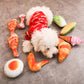Anti Bite Dog Toys Creative Simulation Vegetable Drumstick Toy Puppy Pet Play Chew Toys Squeaky Toys For Dogs Cats Pets Supplies