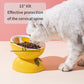 Cat Bowl Ceramic Cat Food Bowl Protects Cervical Vertebra Oblique Mouth Pet Products High Foot Bowl Cat Food Water Bowl - Go Bagheera