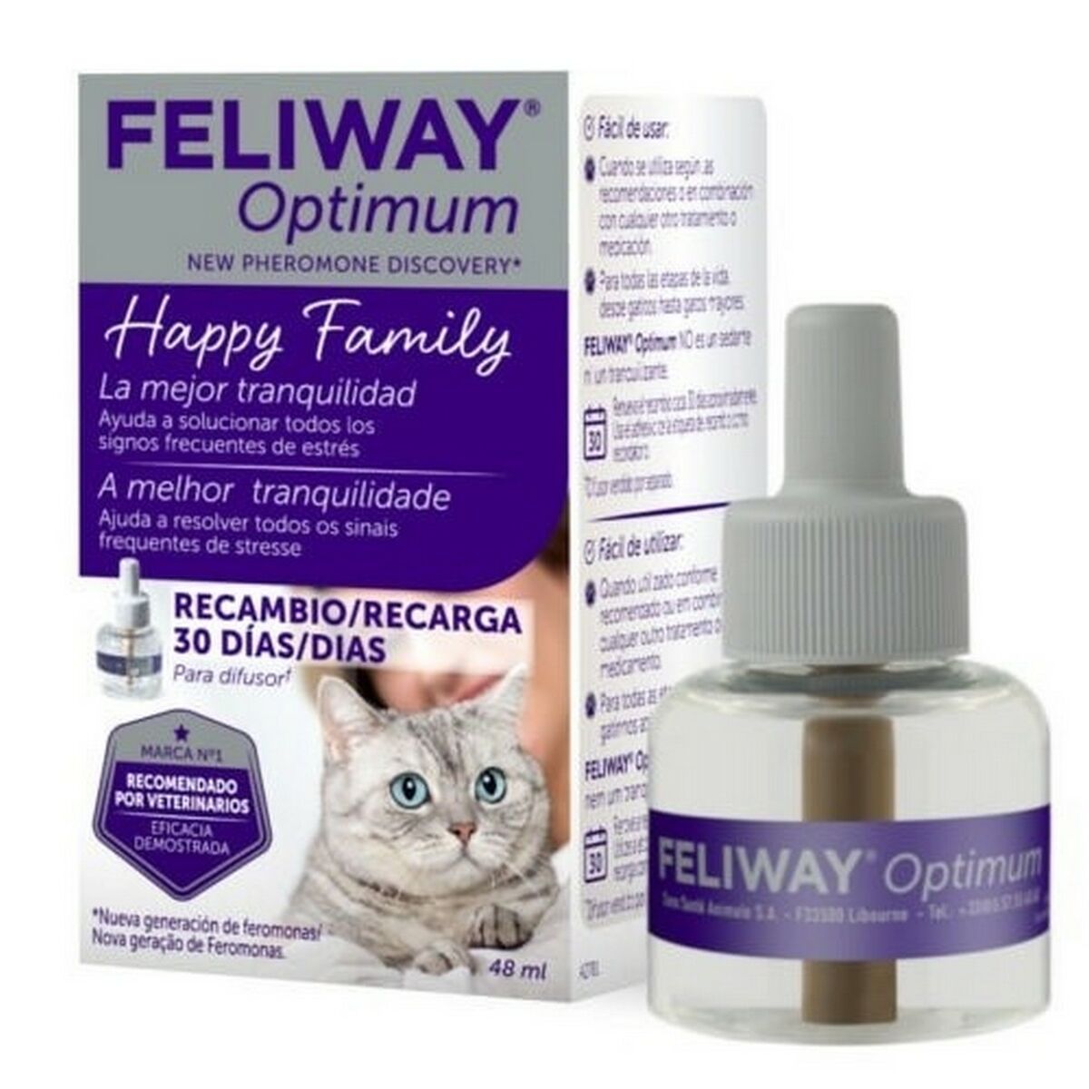 Odour eliminator Ceva Happy Family Cat 48 ml
