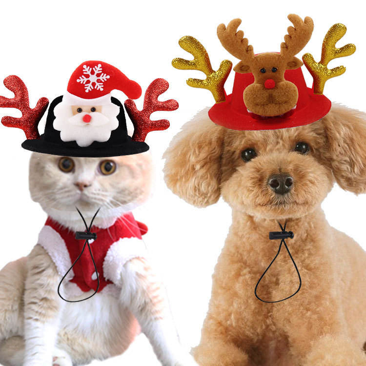 New Pet Hat Dog Christmas Halloween Headwear Cat Funny Headwear Medium Big Dog