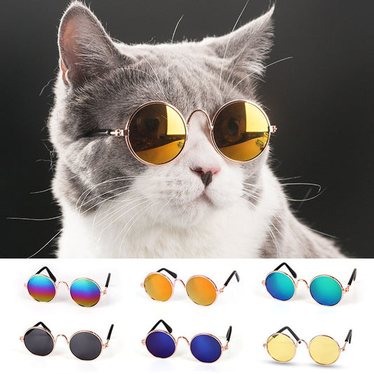 1pc Lovely Pet Cat Glasses Small Dog Glasses Pet Products for Little Dog Cat Eye-Wear Dog Sunglasses Photos Pet Accessories