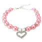 PET Fashion Pet Coller Puppy Dog Cat Pearl Necklace Pet Accessories Love Diamond Pets Dogs Cats Collar & Ldads Jewelry