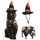 Halloween Hat Scarf Set Skull Pattern Cat Cape Hat Set Decorations