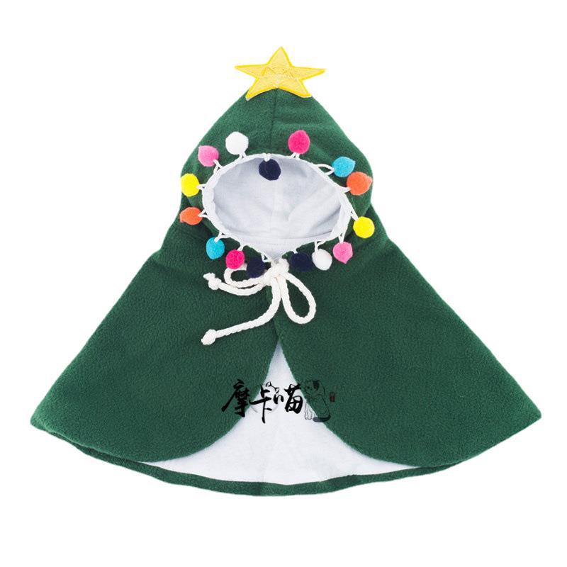 Dogs Pet Cats Small Cape Disguise Christmas Tree Cape Cats And Dogs Holiday Clothes