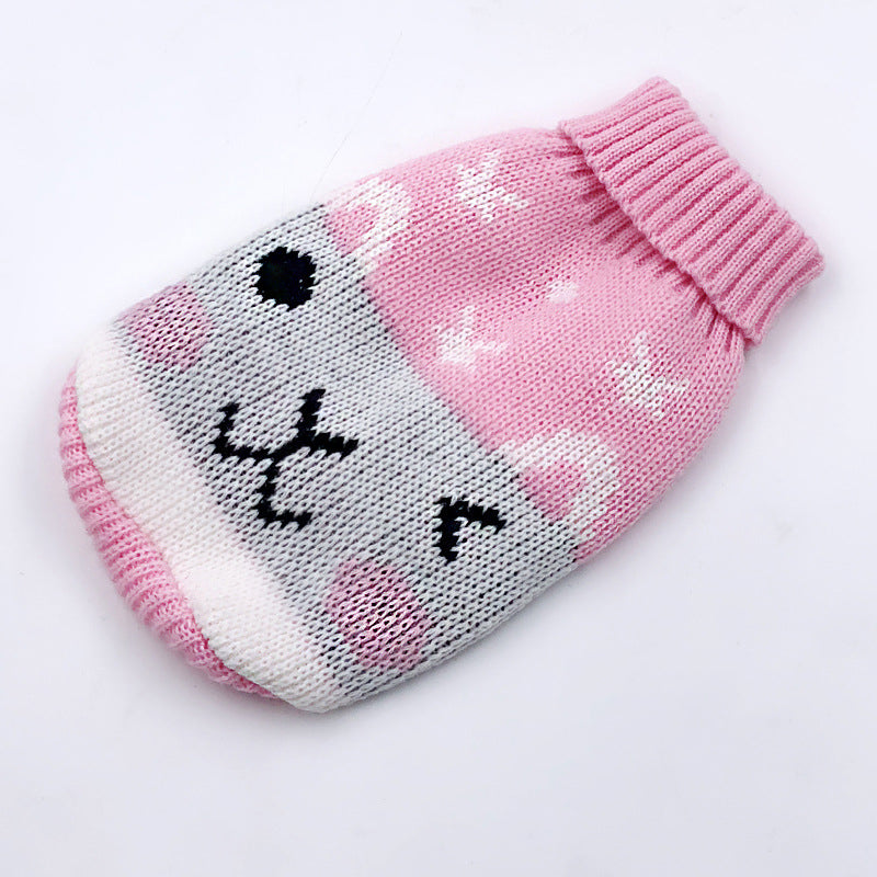 Puppy Sweater Kitty Clothes Pet Dog Clothes Sweater Teddy Bichon Blue Cat Clothes Autumn And Winter Clothes