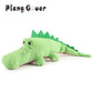 Green Dog Toys Plush Soft Cat Chew Squeaker Pet Toy For Interactive Bite Sound Toys Chihuahua Puppy Toys