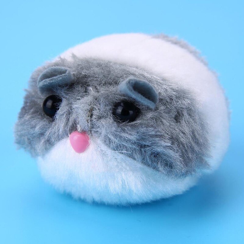 Snailhouse Cute Cat Toys Plush Fur Toy Shake Movement Mouse Pet Kitten Funny Rat Safety Plush Little Mouse Interactive Toy Gift
