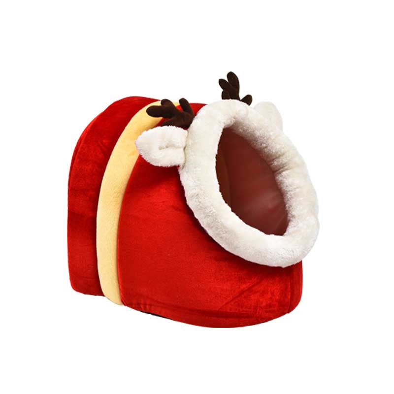 Warm Cotton Christmas Igloo Pet Nest Mat