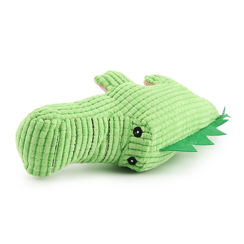 Green Dog Toys Plush Soft Cat Chew Squeaker Pet Toy For Interactive Bite Sound Toys Chihuahua Puppy Toys