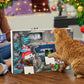 Cat Toys Advent Calendar 2023 Christmas for Kitten, 24Pcs Interactive Kitten Toys Cat Collars Assortments Cat Feather Teaser Wan