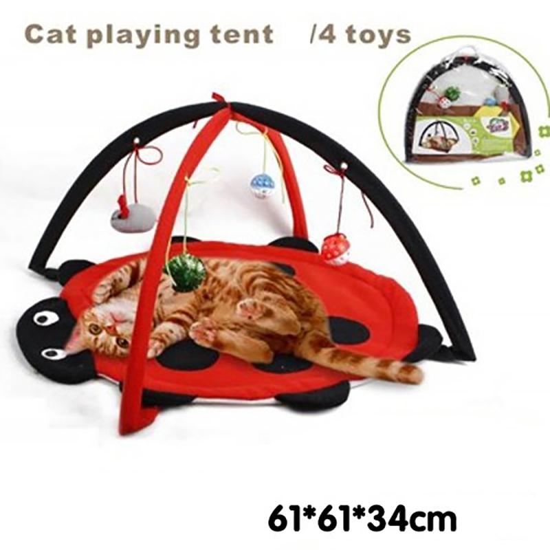 Pet Cat Bed Cat Play Tent Toys Mobile Activity Playing Bed - Go Bagheera