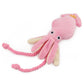 Cute Squid Small Dog Toy Sound BB Plush Pet Puppy Rope Toys Pink Chew Squeak Toys For Cat