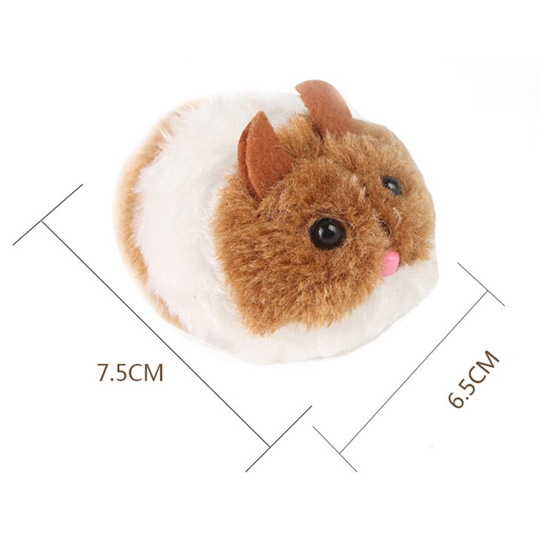 Snailhouse Cute Cat Toys Plush Fur Toy Shake Movement Mouse Pet Kitten Funny Rat Safety Plush Little Mouse Interactive Toy Gift