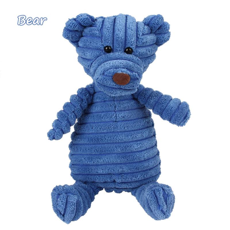 Dog Chew Squeak Toys Rope Interactive Toy Cute Monkey Bear Lion Animal Plush Toy Puppy Chew Molar Toy Wholesale