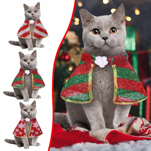 Cat Dog Christmas Cosplay Clothing Funny  Dress Up Pet Accessories  Pet's Lovely   Winter Jackets Outfits