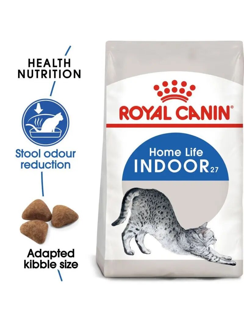 Royal Canin Indoor 27 Cat Food For Cats Always in House Old Cats 2 Kg Healthy Growth Feeding Pet Immunity Flora Support