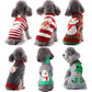 Xmas Striped Dog Sweater Pet Reindeer Knit Clothes Dogs Snowman Christmas Hoodies Costume