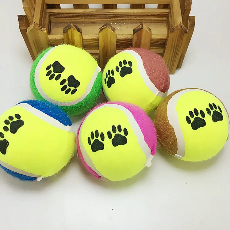 New Pet Toy Ball Dog Toy Tennis Balls Run Fetch Throw Play Toy Chew Toy Cat Pet Dog Supplies Wholesale For Dogs Diameter 6.5cm