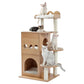 Cat Tree Cat Tower with Scratching Posts and Plush Condo Cat Furniture for Small Spaces Multi-Level Stand House Activity Tower