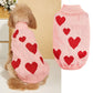 Pet Clothes Valentine's Day New Year Love Dog Knitted Sweater