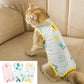 Cat Weaning Sterilization Suit Small Dog Cats Jumpsuit Anti-lick Recovery Clothing After Surgery Cute Print Pet Care Clothes