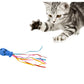 Funny Cat Stick Colored Mint Fish Type Pet Interactive Playing Toy For Cats Teaser Kitten Fishing Rod Wand Toy Dropshipping