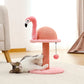 Animal Shaped Cat Scratching Post Flamingos Cute Cat Tree Tower with Sisal Rope for Indoor Cats House Furnitures Climbing Frame