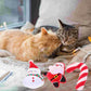 6 Pcs Cat Plush Toy Toys Indoor Cats Biting Catnip Cartoon Stuffed Teething Chew Christmas Pet