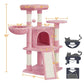 LISM 42'' Cat Tree Cat Tower with Condo & Basket Perch Platform, Pink,Cat Supplies, So That Cats Can Play Happily At Home