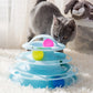3/4 Levels Pet Cat Tower Cat Toy Tumbler Training Amusement Plate Kitten Tower Tracks Disc Cat Intelligence Pet Toy