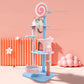 Plush Large Stairs Cat Tower Sofa Scratcher Tree Tunnel Interactive Toy Cat Villa Climbing Accessoire Chat Pet Furniture LJ50CS