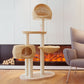 Integrated Multi Layer Solid Wood Cat Tree