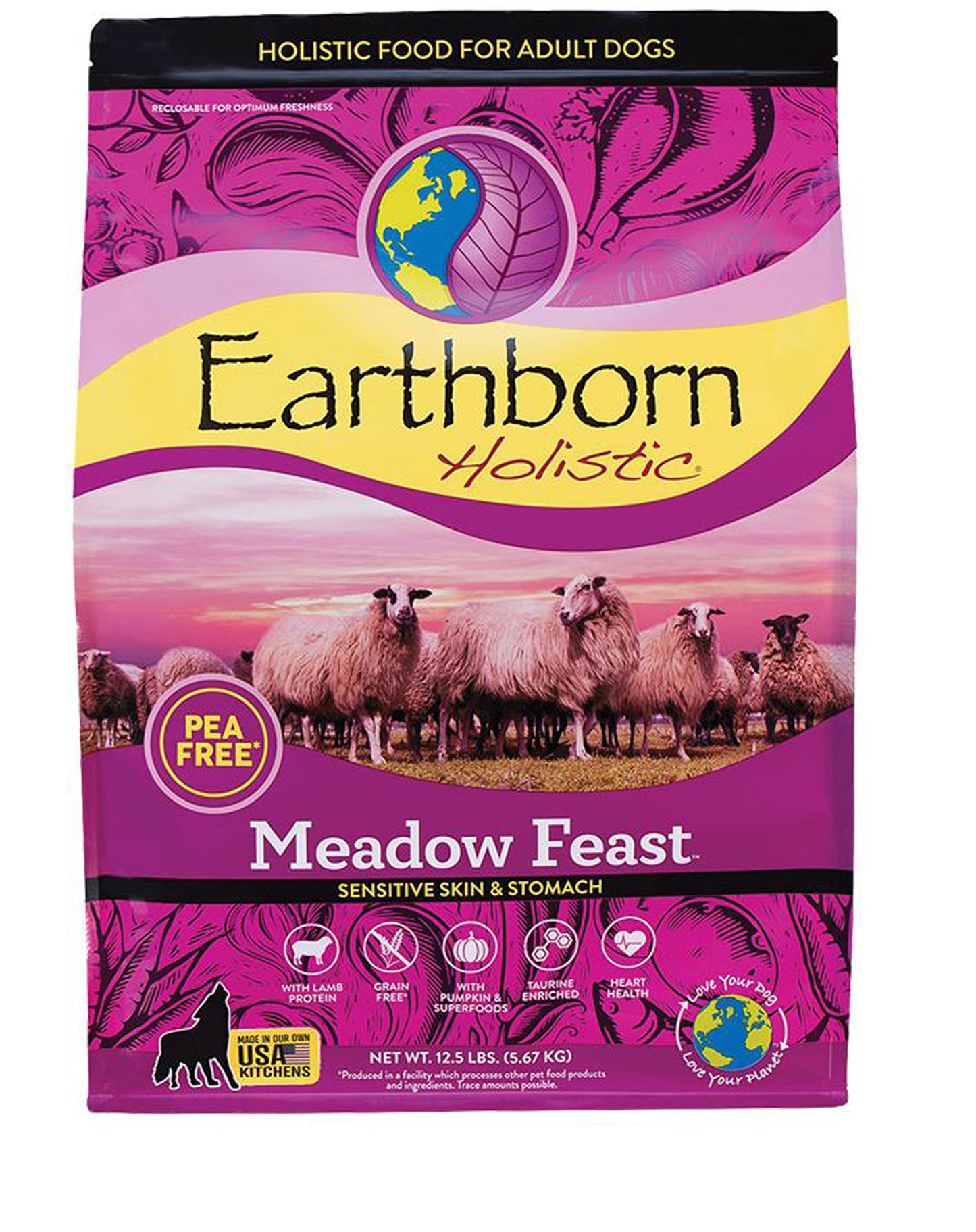 Earthborn Dog Grain-Free Meadow Feast 12.5lbs