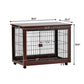 39” Length Furniture Style Pet Dog Crate Cage End Table