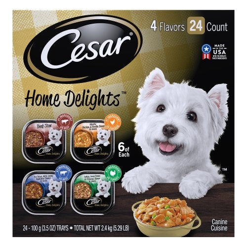 Cesar Filets In Gravy Prime Rib Flavor Wet Dog Food
