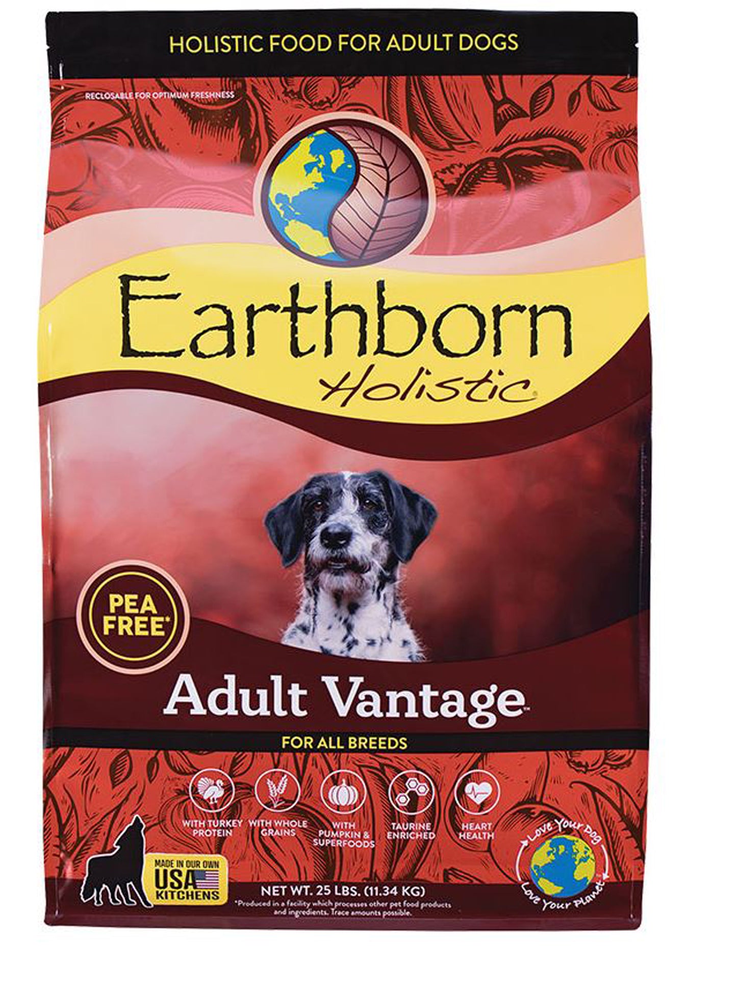 Earthborn Dog Adult Vantage 25lbs. - Go Bagheera