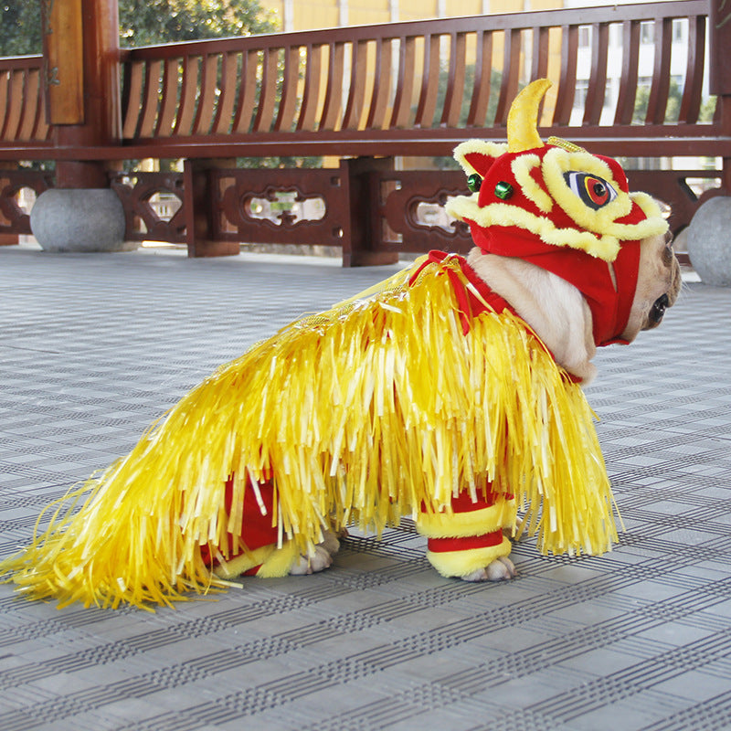 Pet Costume Jizai Pet Supplies Little Lion Clothes