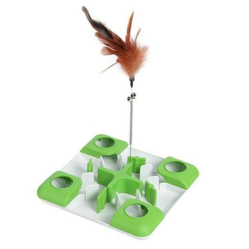 Pet Cat Toys Puzzle Game Toy for Cats And Dogs Treat Dispenser Spring