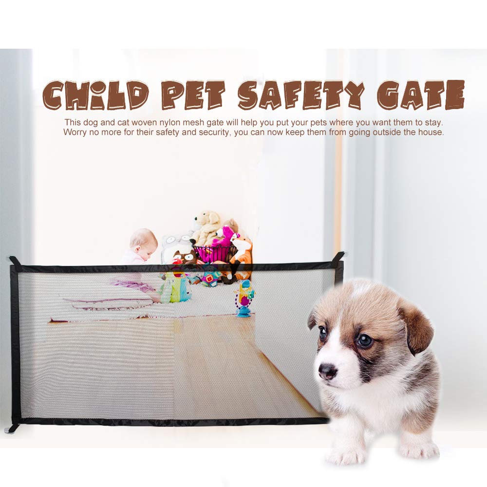 Dog Gate Mesh Fence for Indoor and Outdoor - Go Bagheera