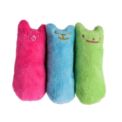 Teeth Grinding Catnip Toys Funny Interactive Plush Cat Toy Pet Kitten Chewing Vocal Toy Claws Thumb Bite Cat mint For Cats hot - Go Bagheera