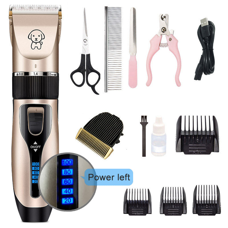 Rechargeable Professional Hair Clipper (Pet/Cat/Dog/Rabbit) Hair Trimmer Dog Hair Clipper Grooming Shaver Set Pets Haircut Tool - Go Bagheera