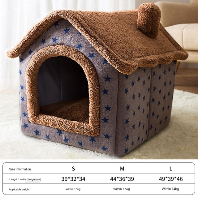 Foldable Deep Sleep Pet Cat House - Go Bagheera