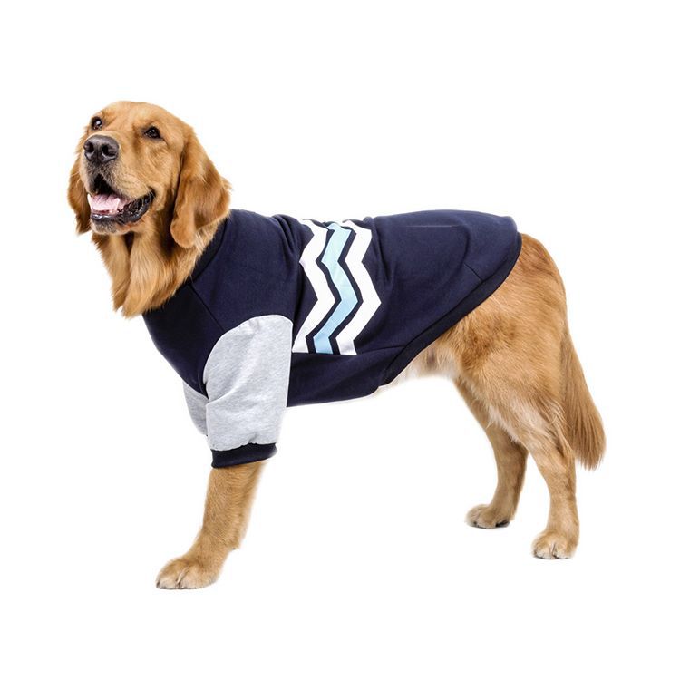 New Pet Clothing Dog Clothes Cotton Big Dog Wave Sweater Pet Supplies Pet Sweater Leisure - Go Bagheera