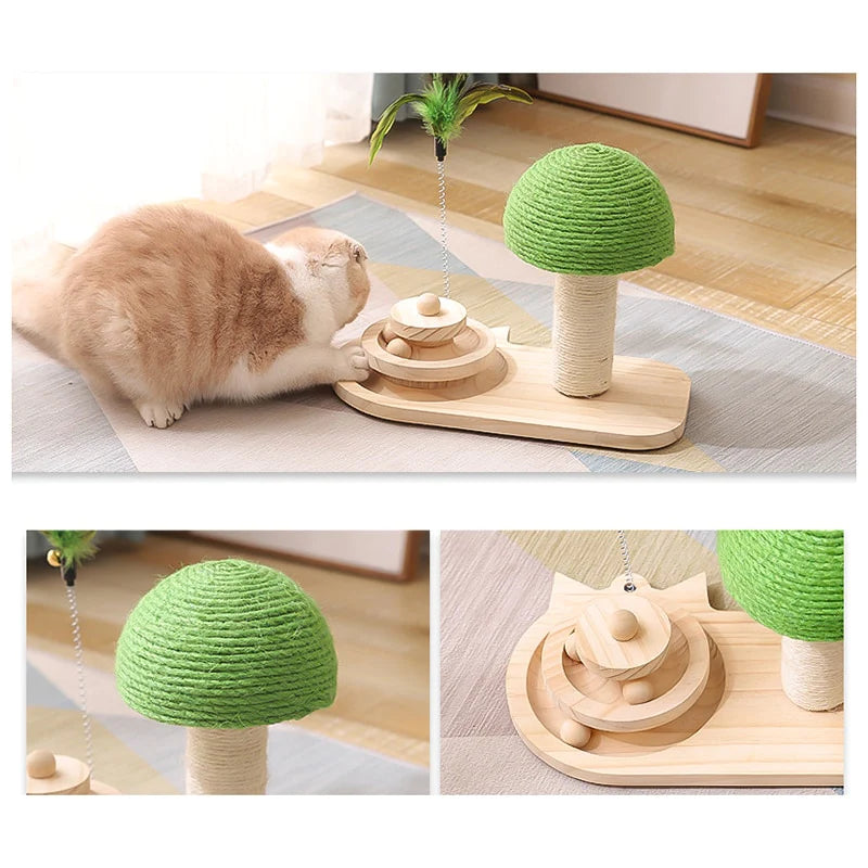 Pet Tree Scratching Post with Toy - Go Bagheera