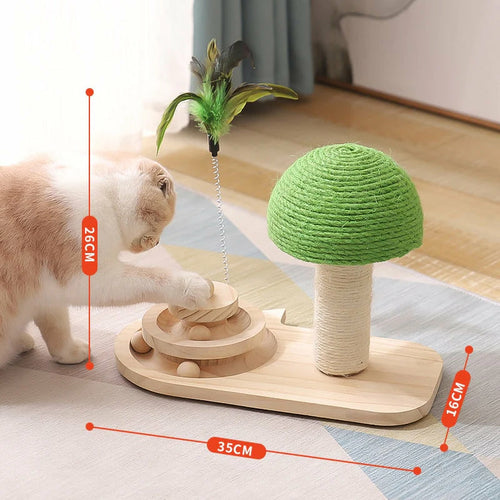 Pet Tree Scratching Post with Toy - Go Bagheera